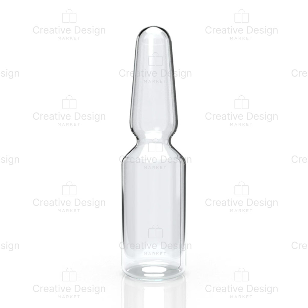 Download Medical Glass Ampoule 1mL & 2mL | Creative Design Market