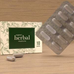 Blister Pack Medication Packaging 3D Model