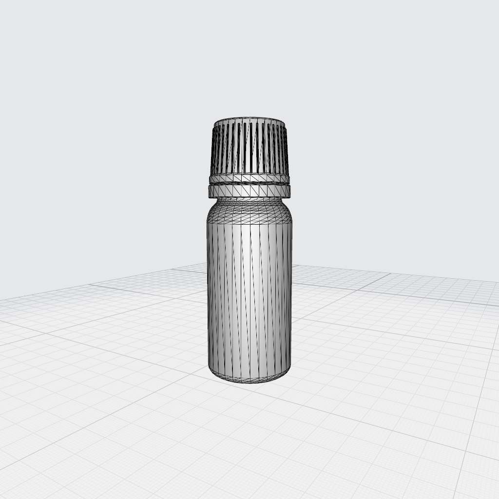 Dropper Bottle & Box 3D Model - Creative Design Market