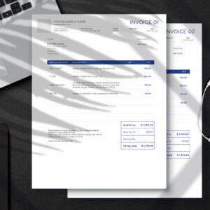 Minimal Styled InDesign Invoice Template