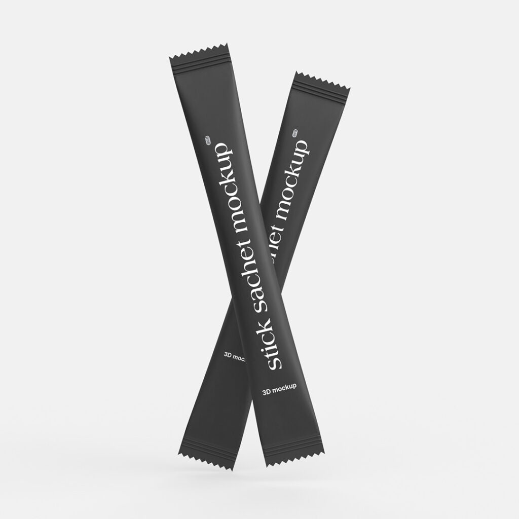 Sugar Stick Sachet Food Packet Mockup - Image 2