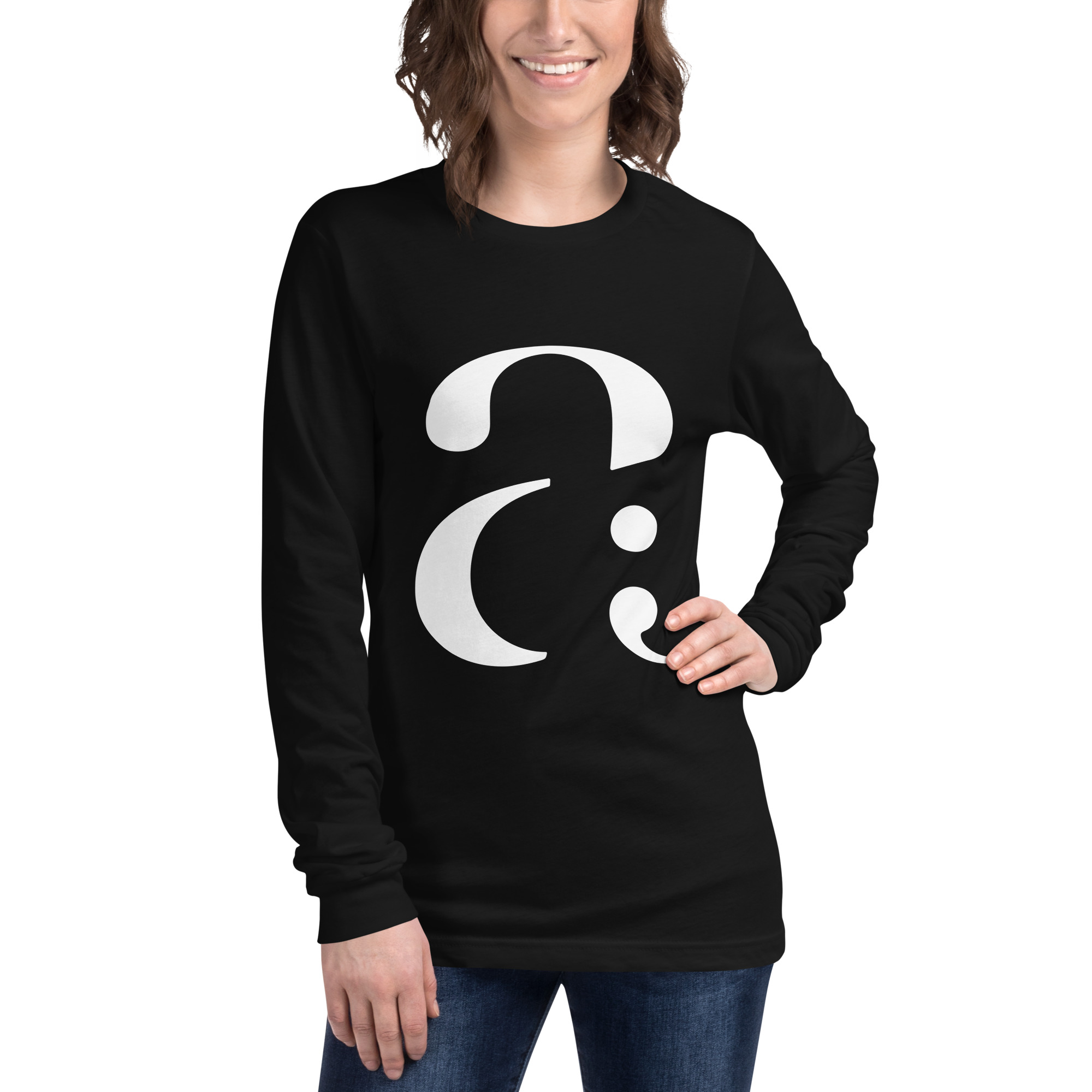 Unisex Long Sleeve Big Logo Tee - Image 3