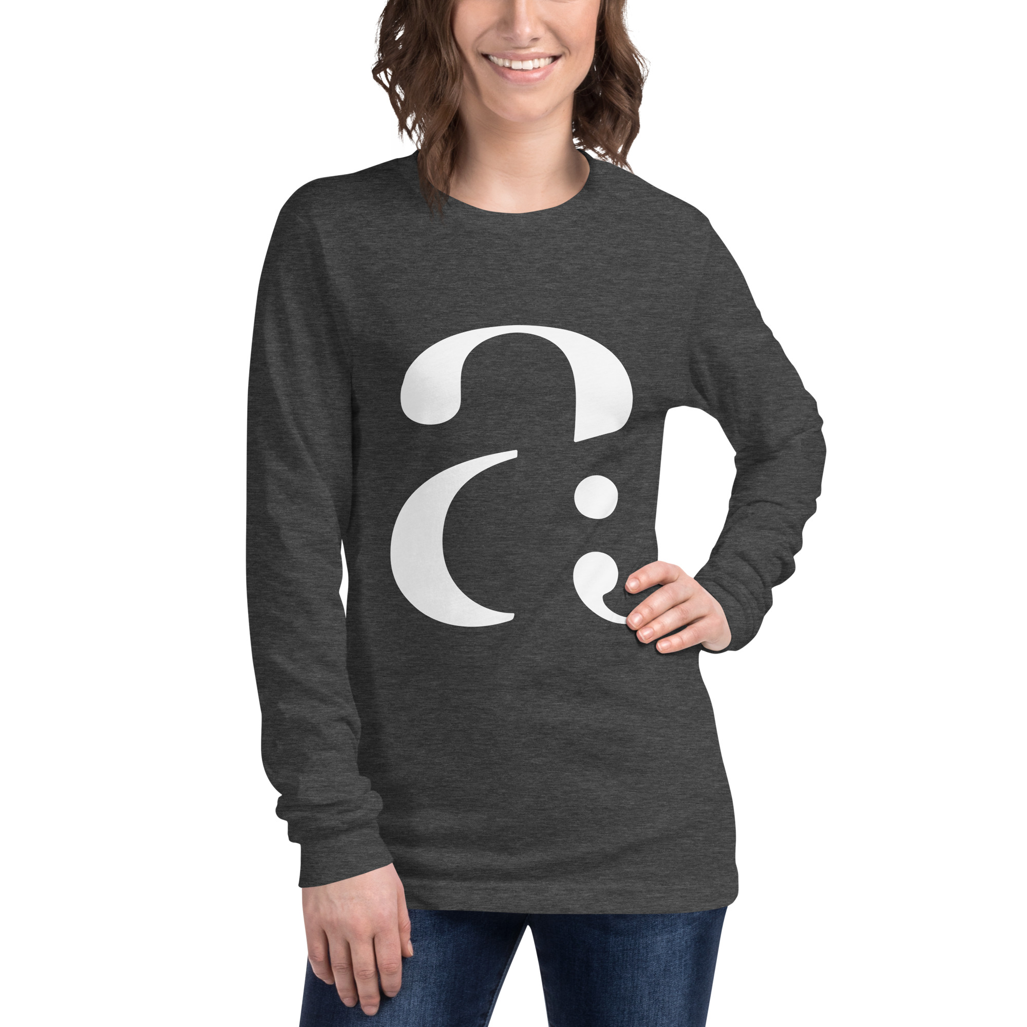 Unisex Long Sleeve Big Logo Tee - Image 5