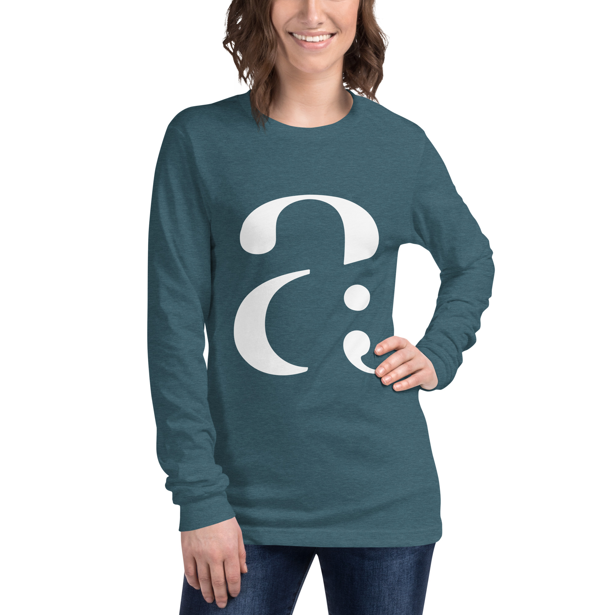 Unisex Long Sleeve Big Logo Tee - Image 9