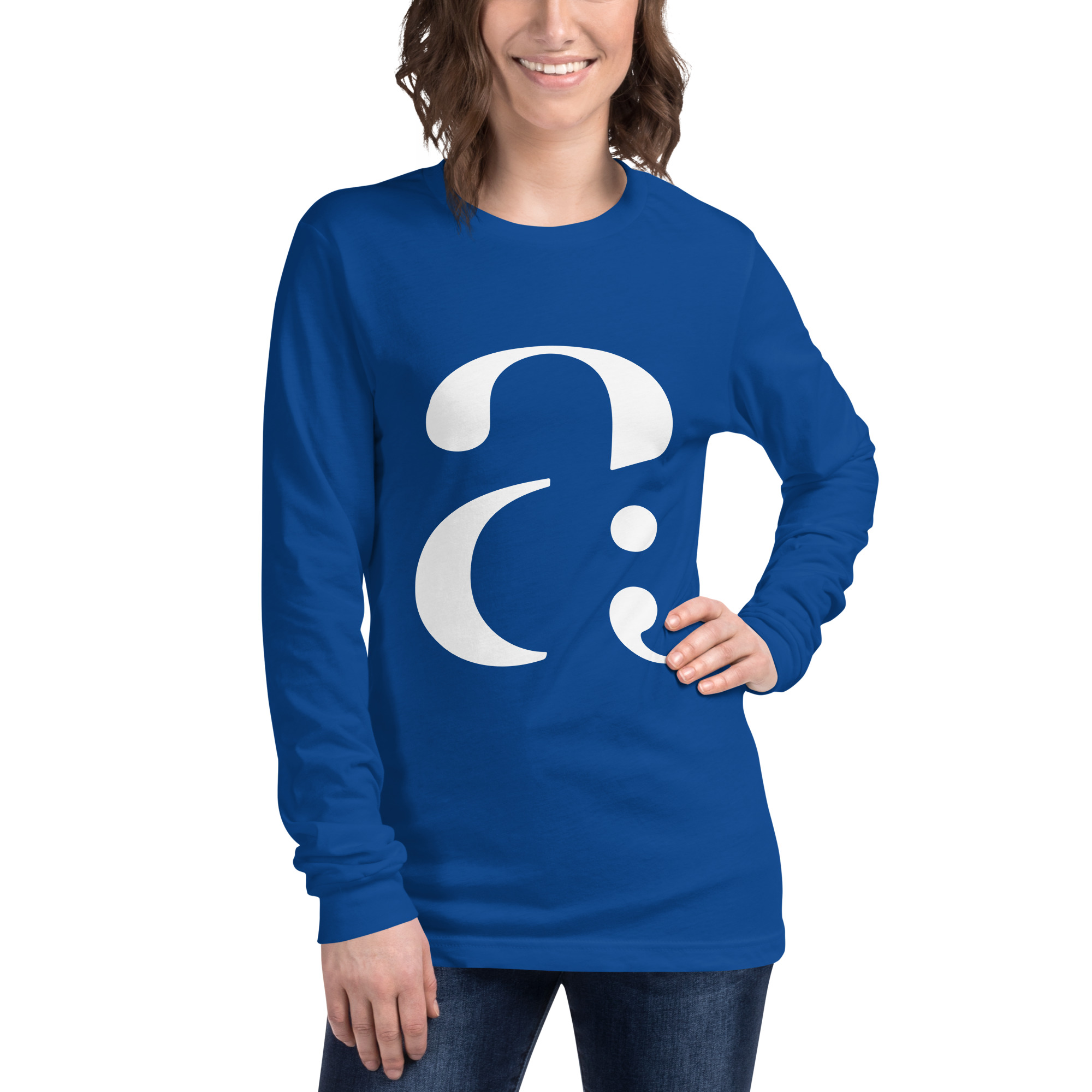 Unisex Long Sleeve Big Logo Tee - Image 7